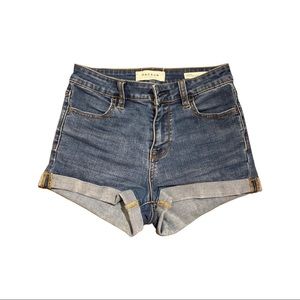 PACSUN HIGH RISE SUPER STRETCH SHORTIE SZ 24